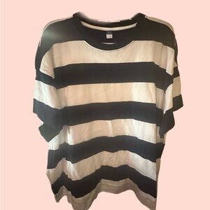 Navy and White Striped T-Shirt